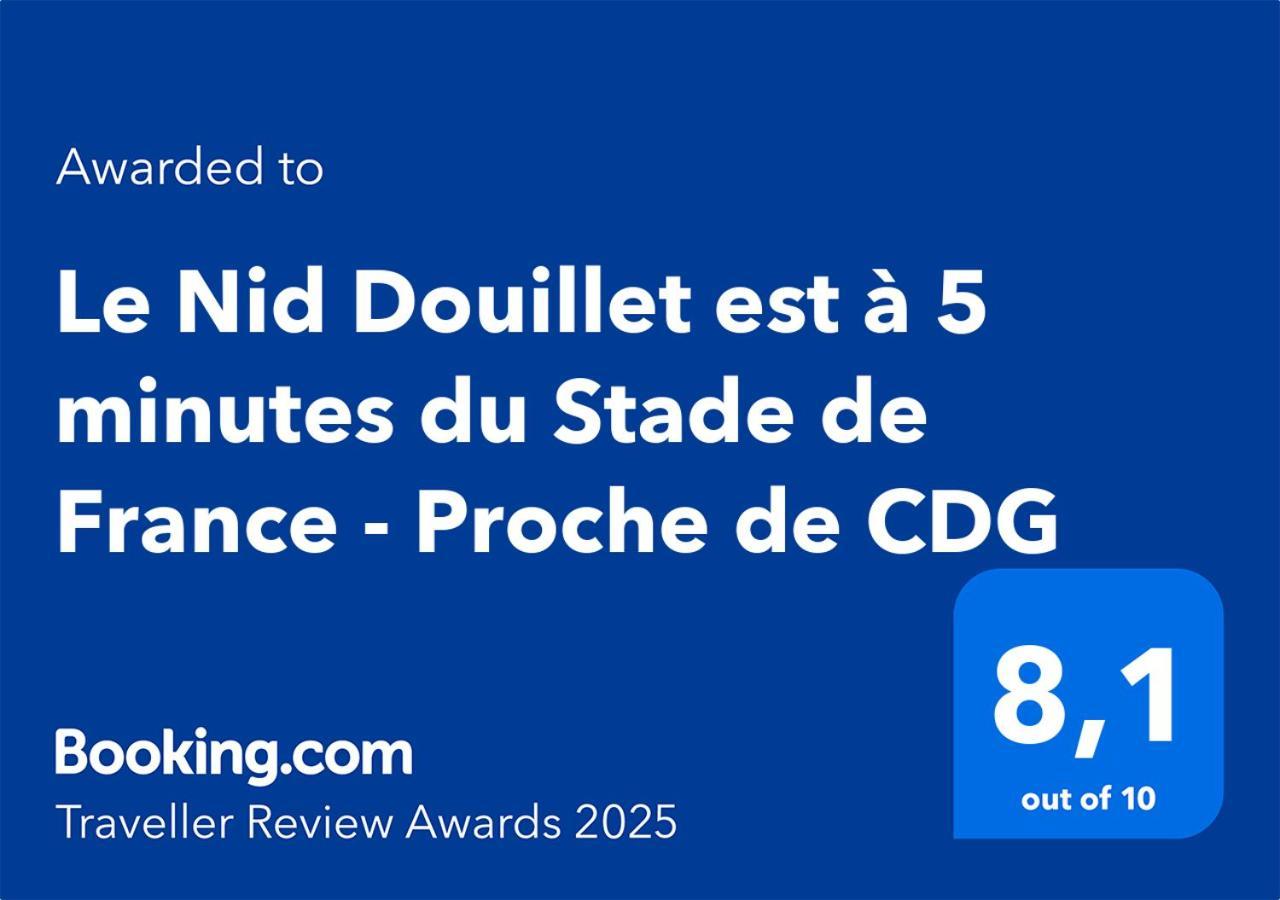 Le Nid Douillet Appartement Confortable A 5 Min Du Stade De France Et Proche De L'Aeroport Cdg Saint-Denis  Exterior photo